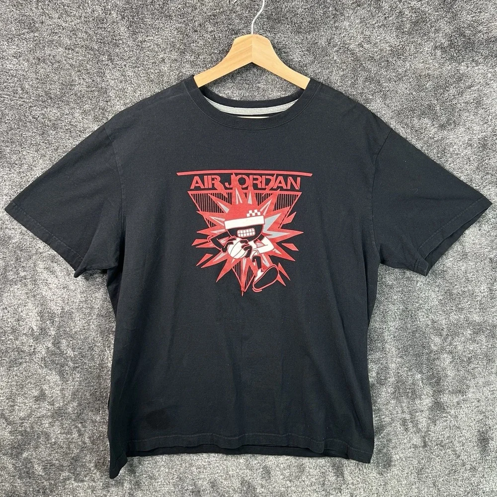 Nike Air Jordan Mens Shirt Size XL Black Red Air Jordan Basketball